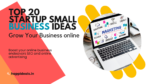Top 20 startup small business ideas in India